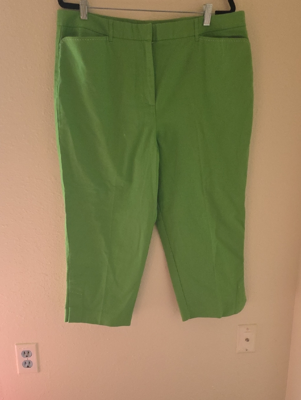 Talbots Bright Green Cropped Dress Pants